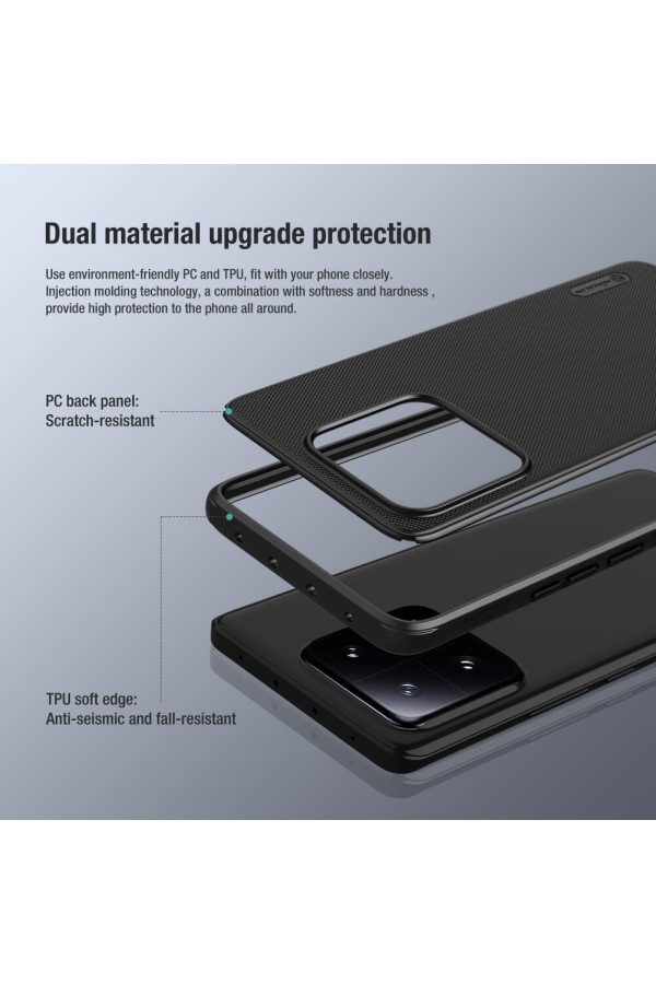 NILLKIN θήκη Super Frosted Shield Pro για Xiaomi 13 Pro, μαύρο