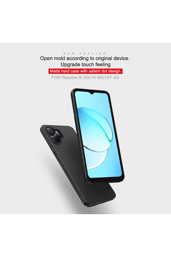 NILLKIN θήκη Super Frosted Shield για Realme 9i 5G/10 5G, μαύρη