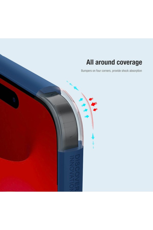 NILLKIN θήκη Super Frosted Shield Pro για iPhone 15, μπλε