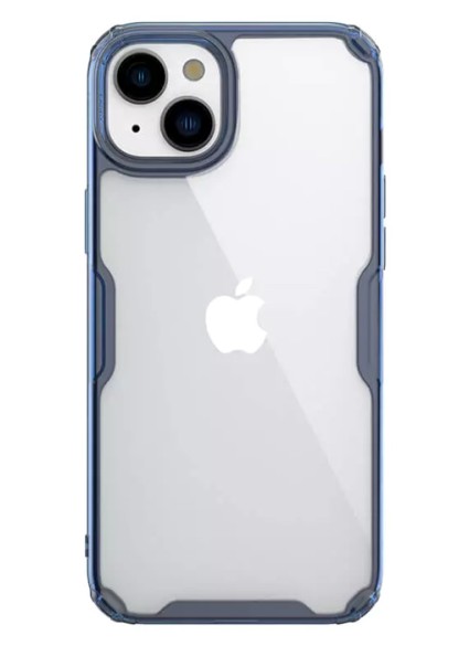 NILLKIN θήκη Nature Pro για iPhone 15, διάφανη-μπλε