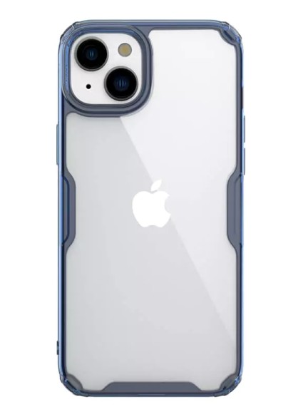 NILLKIN θήκη Nature Pro για iPhone 15 Plus, διάφανη-μπλε