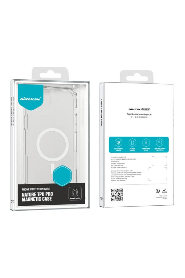 NILLKIN θήκη Nature Pro Magnetic για iPhone 15, διάφανη