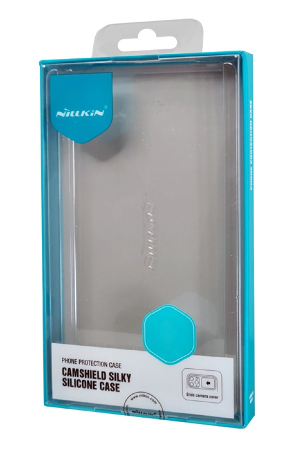 NILLKIN θήκη CamShield Silky Silicone για iPhone 15 Pro Max, μπλε
