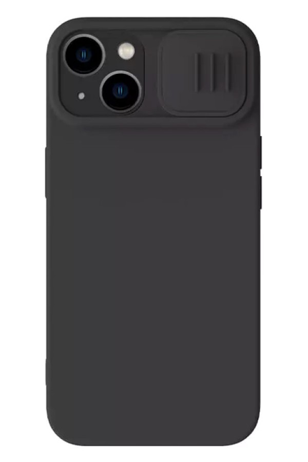 NILLKIN θήκη CamShield Silky Magnetic Silicone για iPhone 15 Plus, μαύρη