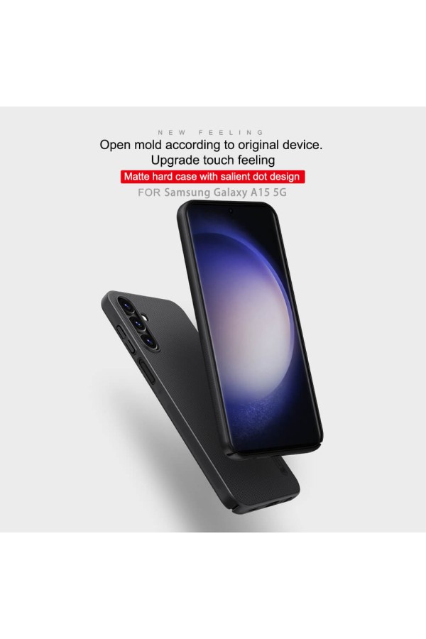 NILLKIN θήκη Super Frosted Shield για Samsung Galaxy A15 5G, μαύρη