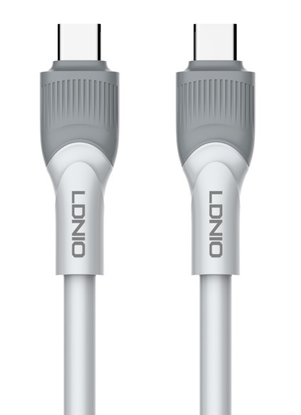 LDNIO καλώδιο USB-C σε USB-C LC601C, 100W PD, 1m, γκρι