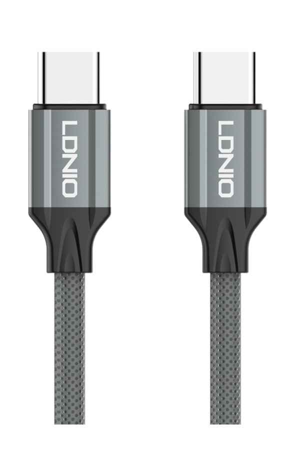 LDNIO καλώδιο USB-C σε USB-C LC442C, 65W PD, 2m, γκρι