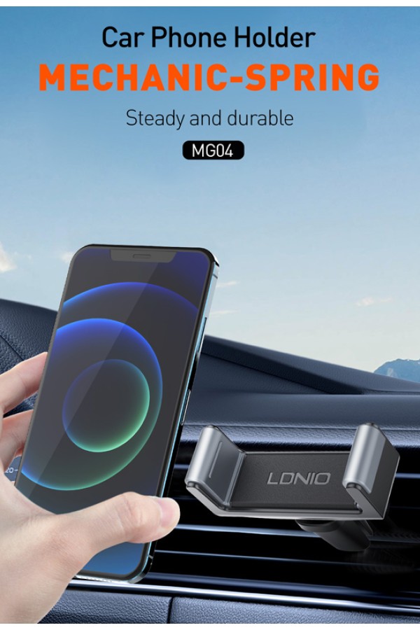LDNIO βάση smartphone αυτοκινήτου MG04 για αεραγωγούς, μαύρη