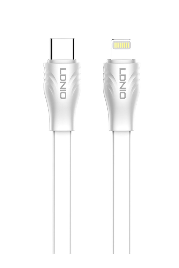 LDNIO καλώδιο Lightning σε USB-C LC131I, 30W PD, 1m, λευκό