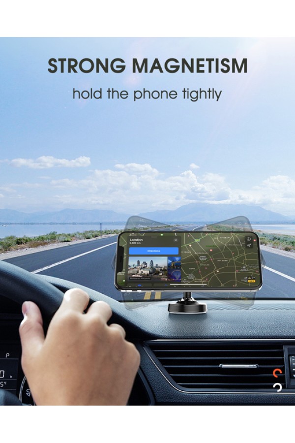LDNIO βάση smartphone αυτοκινήτου MG08 για ταμπλό, μαγνητική, μαύρη
