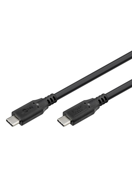 GOOBAY καλώδιο USB-C 74196, USB4, 100W, 20Gbps, 4K/60Hz, 1.5m, μαύρο