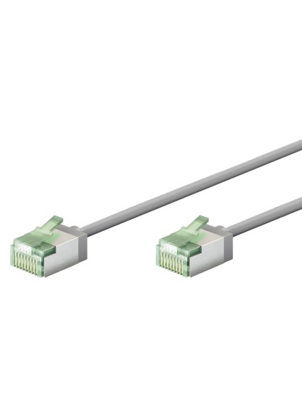 GOOBAY καλώδιο δικτύου 74344, CAT 8.1 U/FTP, slim, copper, 40Gbps, 0.25m, γκρι