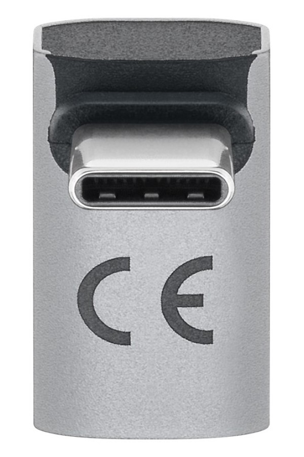 GOOBAY αντάπτορας USB-C 74442, γωνιακός 90°, USB4, 240W, 40Gbps, 8K, γκρι