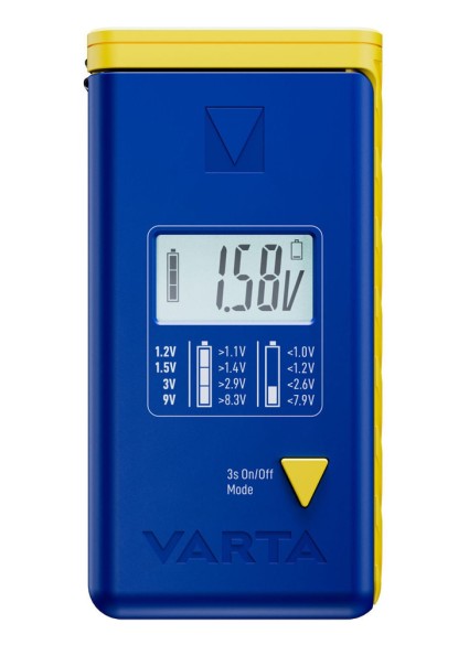 VARTA ψηφιακό tester μπαταρίας 75305 για 9V/AAA//AA/C/D/button cells