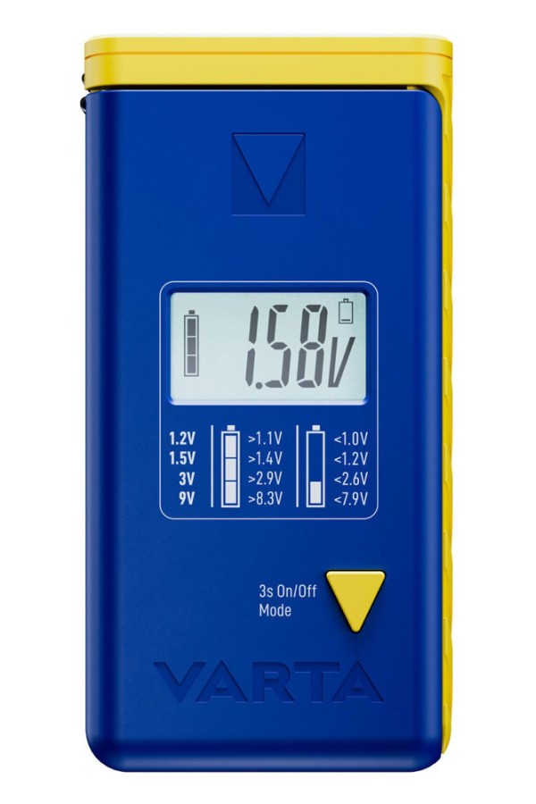 VARTA ψηφιακό tester μπαταρίας 75305 για 9V/AAA//AA/C/D/button cells