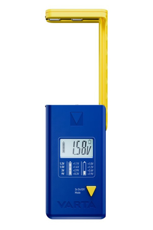 VARTA ψηφιακό tester μπαταρίας 75305 για 9V/AAA//AA/C/D/button cells