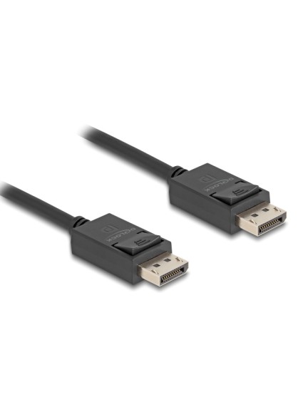 DELOCK καλώδιο DisplayPort 2.1 80492, 8K/60Hz 4K/120Hz 40 Gbps 1m, μαύρο