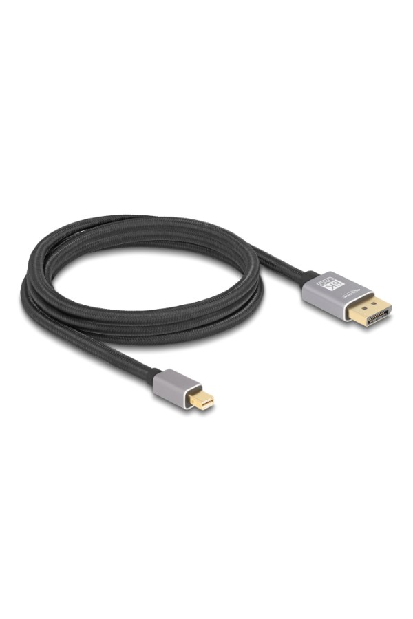 DELOCK καλώδιο mini DisplayPort σε DisplayPort 81092, 8K/60Hz, 32.4 Gbps, 2m, μαύρο