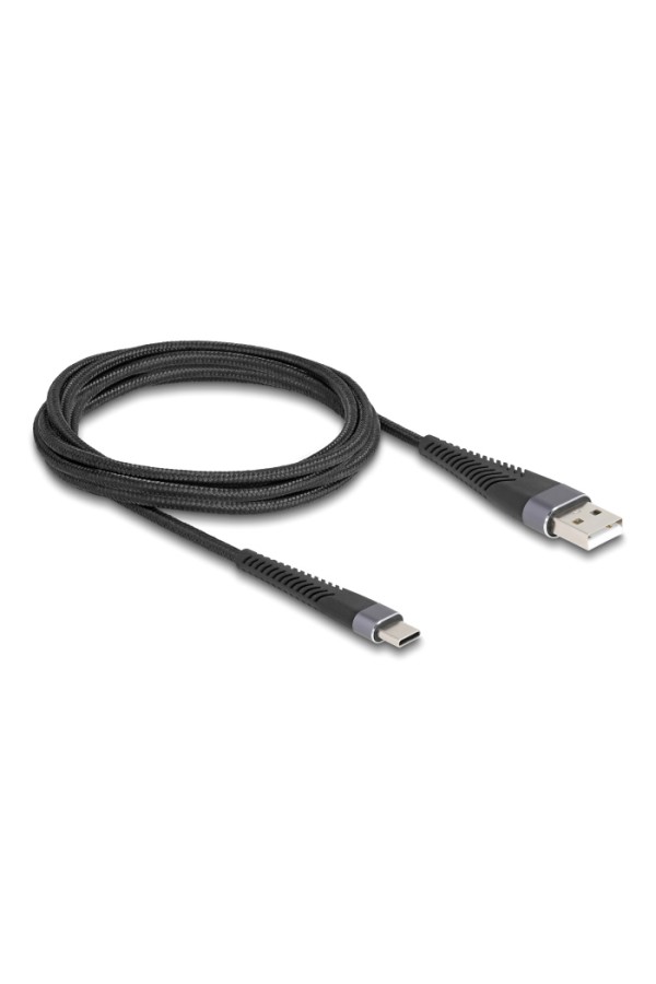 DELOCK καλώδιο USB σε USB-C 81122, 60W, 480Mbps, 2m, μαύρο