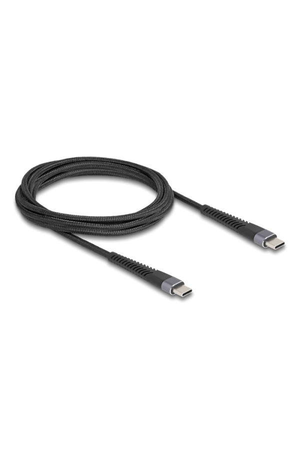 DELOCK καλώδιο USB-C 81125, 60W, 480Mbps, 2m, μαύρο