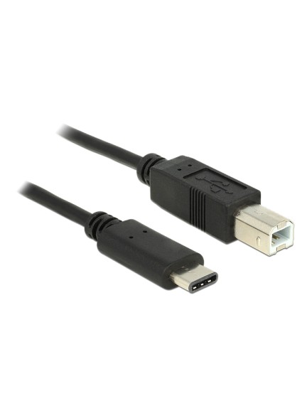 DELOCK καλώδιο USB-C σε USB Type B 83328, 0.5m, μαύρο