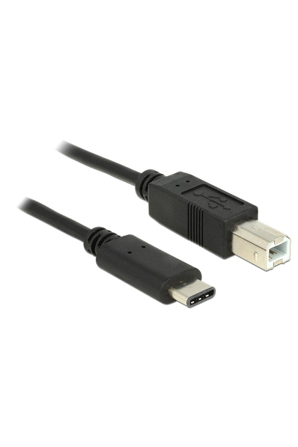 DELOCK καλώδιο USB-C σε USB Type B 83328, 0.5m, μαύρο