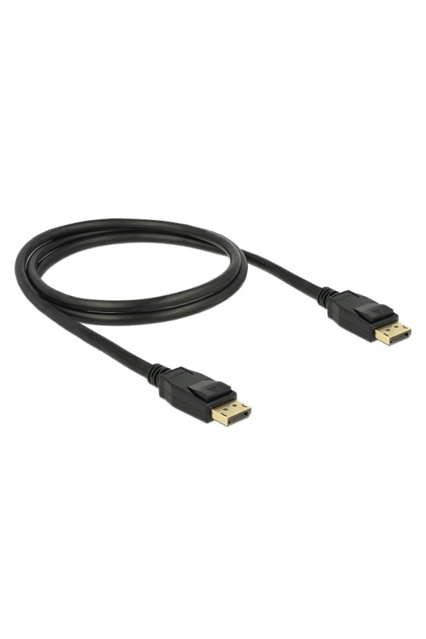 DELOCK καλώδιο DisplayPort 1.2 83805, 4K/60Hz, 21.6 Gbps, 1m, μαύρο