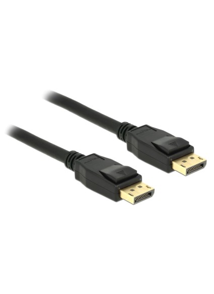 DELOCK καλώδιο DisplayPort 1.2 83806, 4K/60Hz, 21.6 Gbps, 2m, μαύρο