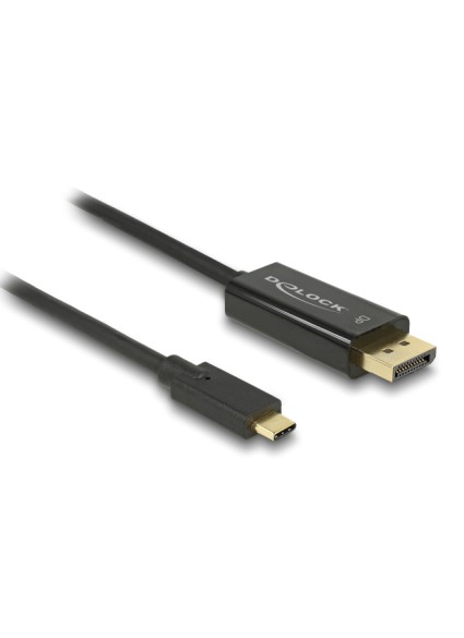 DELOCK καλώδιο USB-C σε DisplayPort 85257, DP Alt Mode, 4K/60Hz, 3m, μαύρο