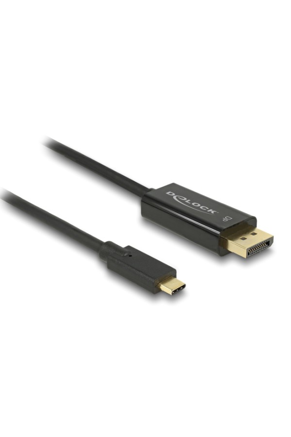 DELOCK καλώδιο USB-C σε DisplayPort 85257, DP Alt Mode, 4K/60Hz, 3m, μαύρο