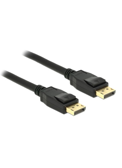 DELOCK καλώδιο DisplayPort 1.2 85508, 4K/60Hz, 21.6 Gbps, 1.5m, μαύρο