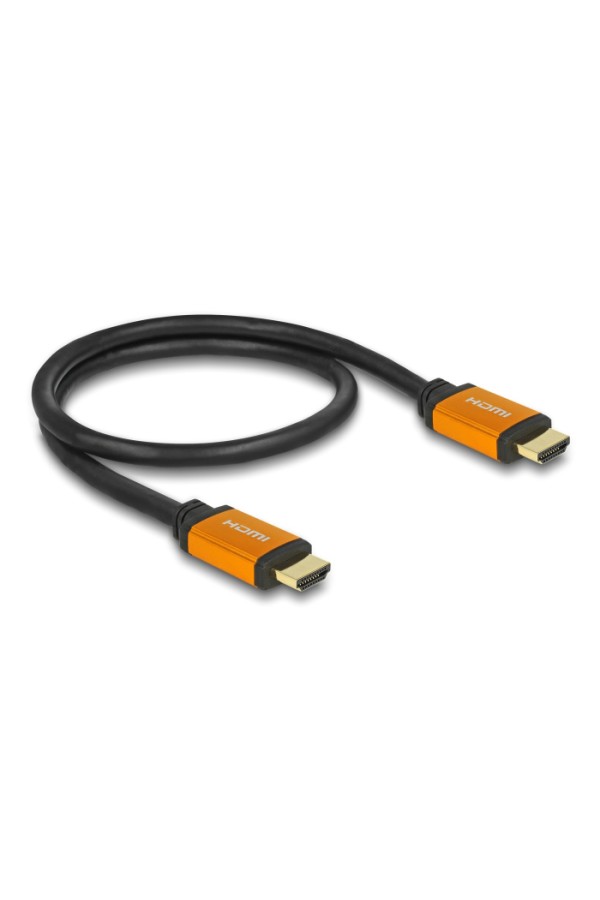 DELOCK καλώδιο HDMI 85726, 8K/60Hz, 48 Gbps, eARC, HDR, 0.50m, μαύρο