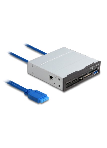 DELOCK USB 19-pin card reader 91759, CF/SD/micro SD/xD/MS/M2/USB, 5Gbps