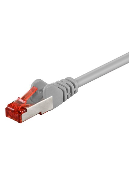 GOOBAY καλώδιο δικτύου 92455, CAT 6 S/FTP, copper, 250MHz, 0.15m, γκρι