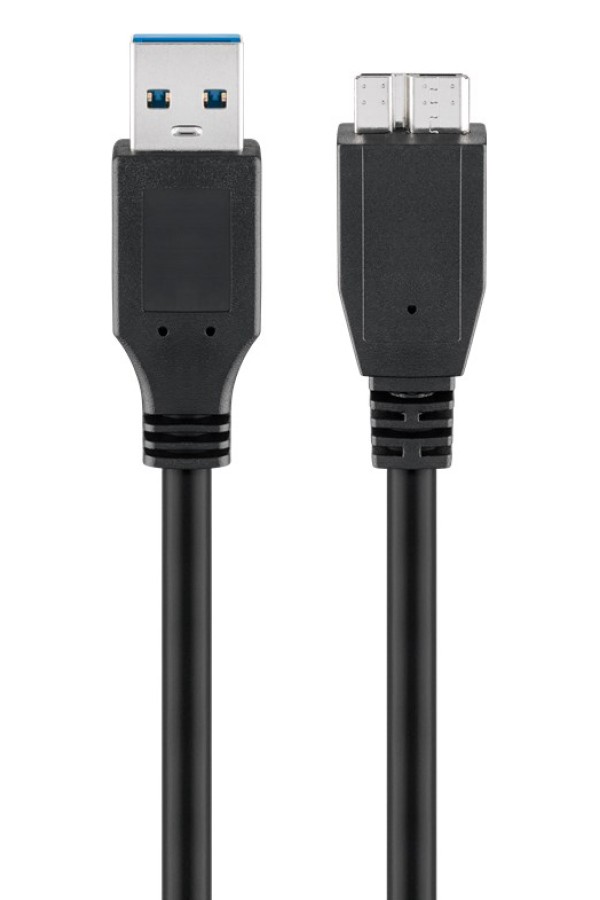 GOOBAY καλώδιο USB 3.0 σε USB 3.0 micro Τype B 95026, 1.8m, μαύρο