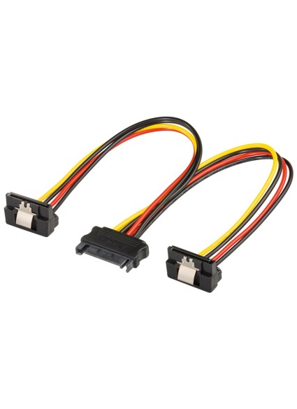 GOOBAY καλώδιο SATA Standard σε 2 SATA-Standard 90 °, 0.2m