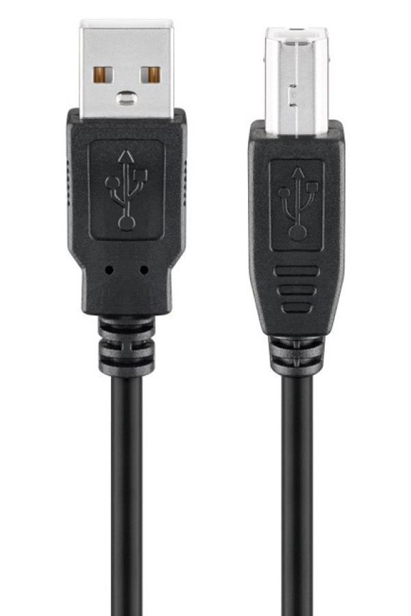 GOOBAY καλώδιο USB σε USB Type B 95129, 0.25m, 480Mbps, μαύρο