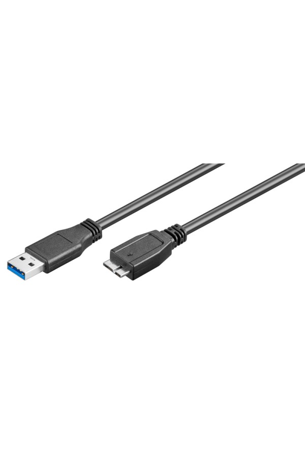 GOOBAY καλώδιο USB 3.0 σε micro Τype B 95734, 5 Gbit/s, 0.5m, μαύρο