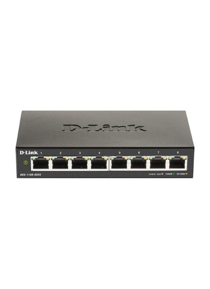 D-LINK SWITCH DGS-1100-08V2, 8 PORT GIGABIT SMART