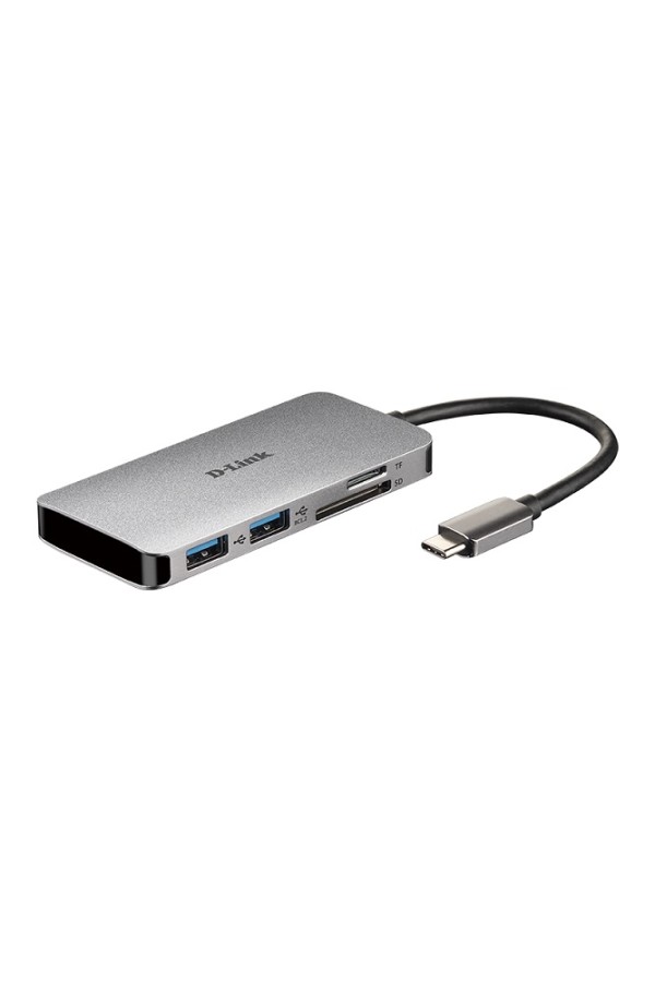 D-LINK DUB-M610 6-IN-1 USB-C HUB HDMI,READER, PD