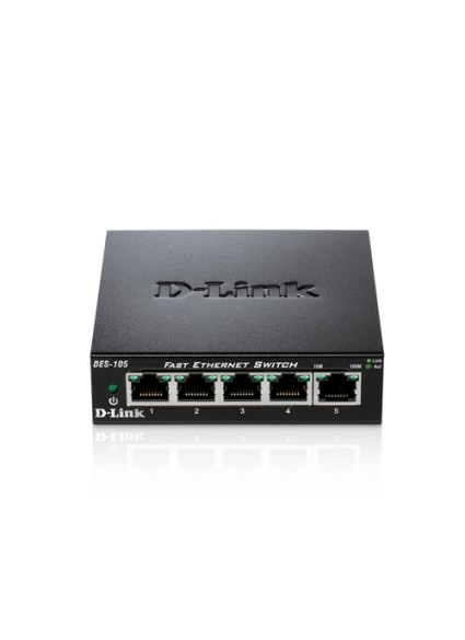 D-LINK SWITCH DES-105 5-port 10/100Mbps Fast Ethernet