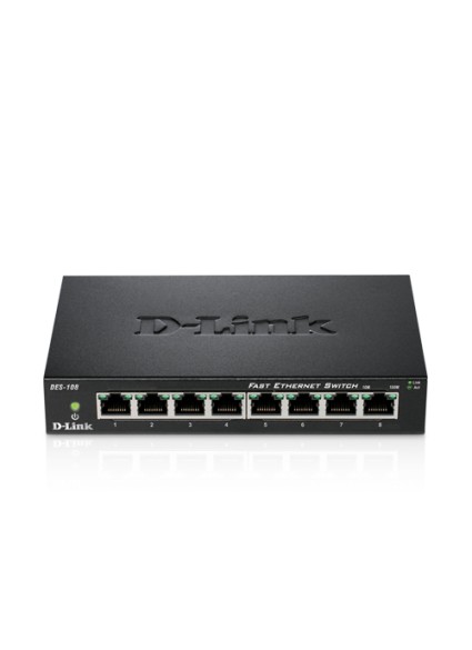 D-LINK SWITCH DES-108, 8-Port 10/100Mbps