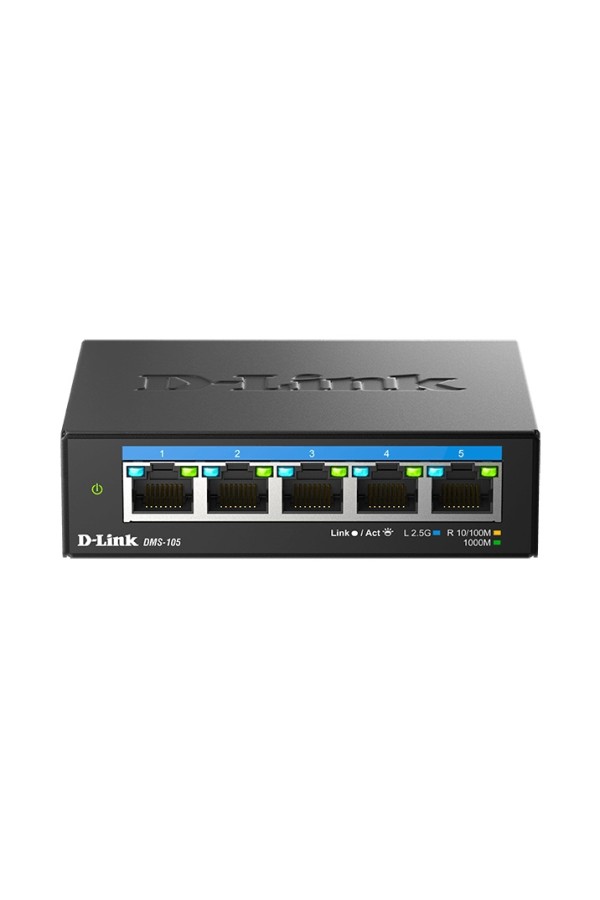 D-LINK Switch DMS-105 5-Port 2.5G Multi-Gigabit Desktop