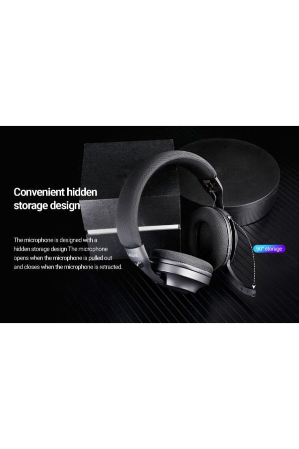 CELEBRAT headphones A34, ασύρματα & ενσύρματα, 40mm, 300mAh, μαύρα