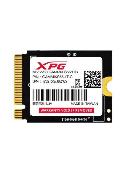 Adata SSD XPG Gammix S55 1TB PCIe 4x4 5/3.7GB/s M223 (SGAMMIXS55-1T-C) (ADASGAMMIXS55-1T-C)