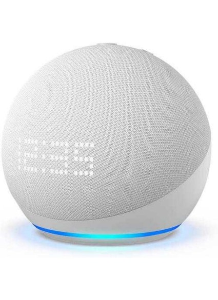 Amazon Echo Dot (5th Gen) with Clock Smart Hub Συμβατό με Alexa Λευκό (B09B95DTR4) (AMZB09B95DTR4)