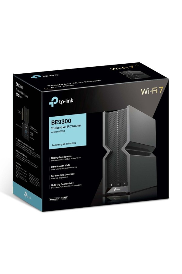 TP-LINK router Archer BE550, WiFi 7, 9214Mbps BE9300, Tri-Band, Ver. 1.0