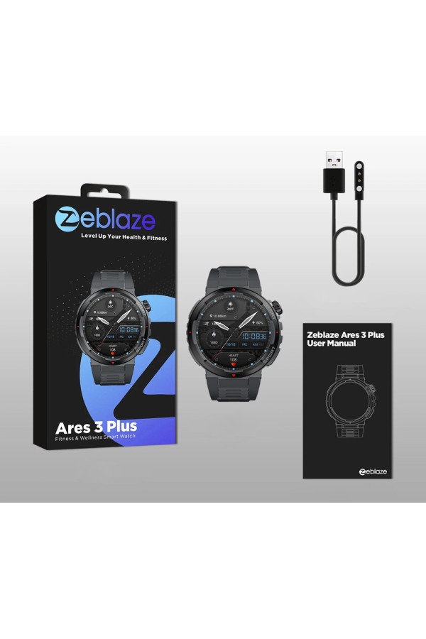 ZEBLAZE smartwatch Ares 3 Plus, heart rate, 1.43