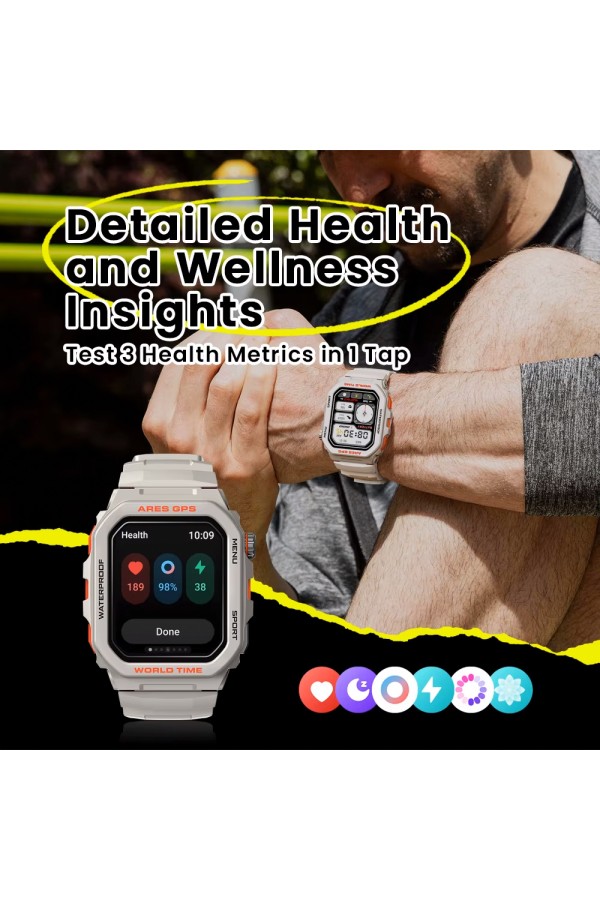 ZEBLAZE smartwatch Ares GPS, heart rate, 1.75