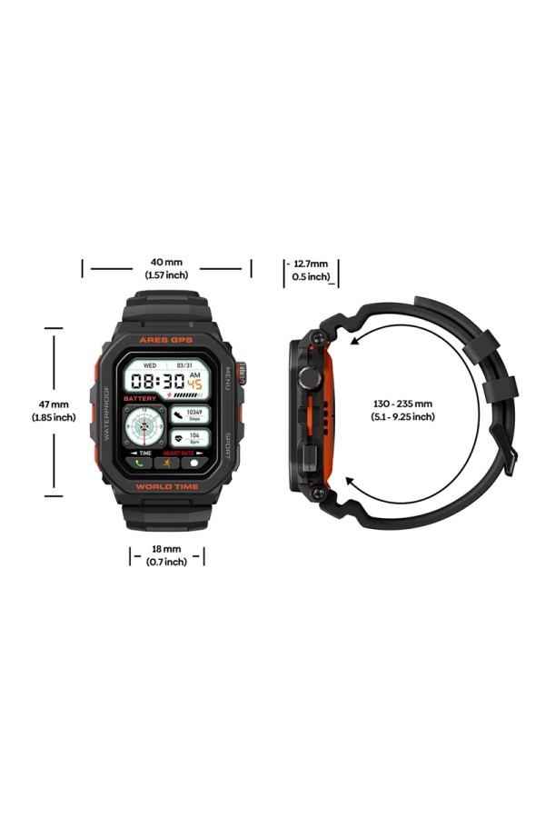 ZEBLAZE smartwatch Ares GPS, heart rate, 1.75